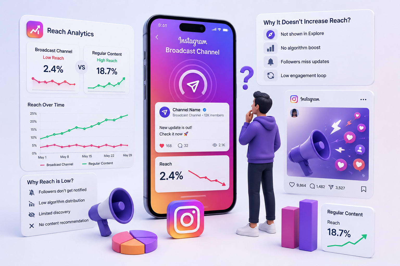Why Instagram Broadcast Channels Are Not Increasing Your Reach?